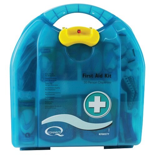 QConnect MultiPurpose First Aid Kit Up to 50 Person Hunt Office UK